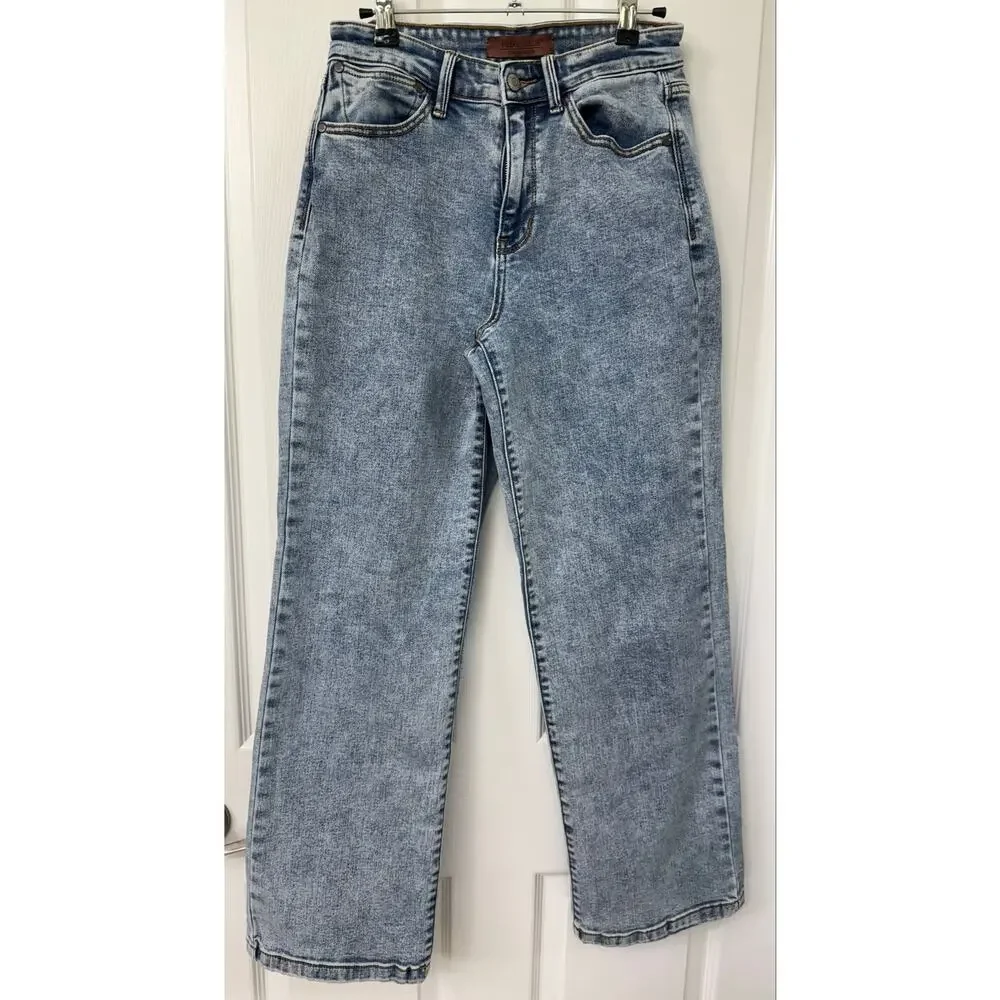 Judy blues straight fit denim jeans 3/26 acid wash - Picture 2 of 9